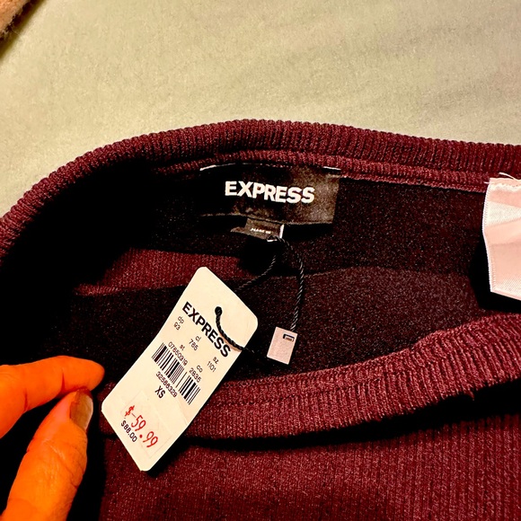 Express midi skirt wine color - Picture 1 of 2